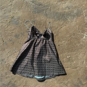 Alice + Olivia Metallic Brocade Babydoll Mini Dress – Size M